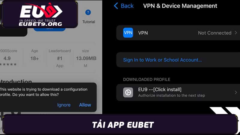 Tải App EuBet Uy Tín, An Toàn, Xanh Chín 100%